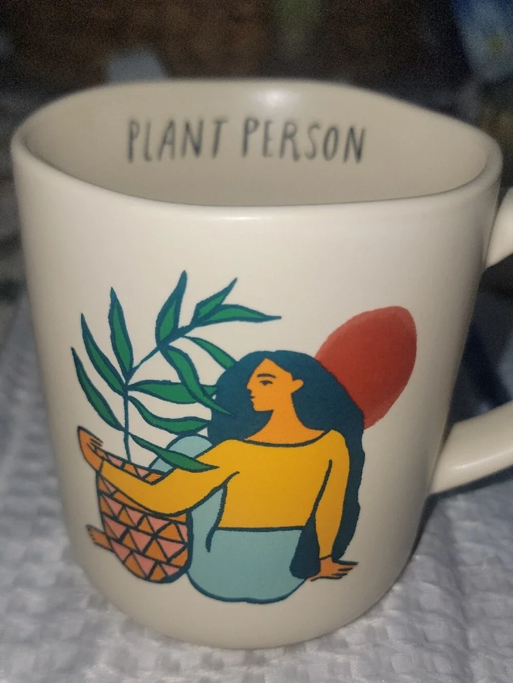 Opal house Plant Person Cream Mug